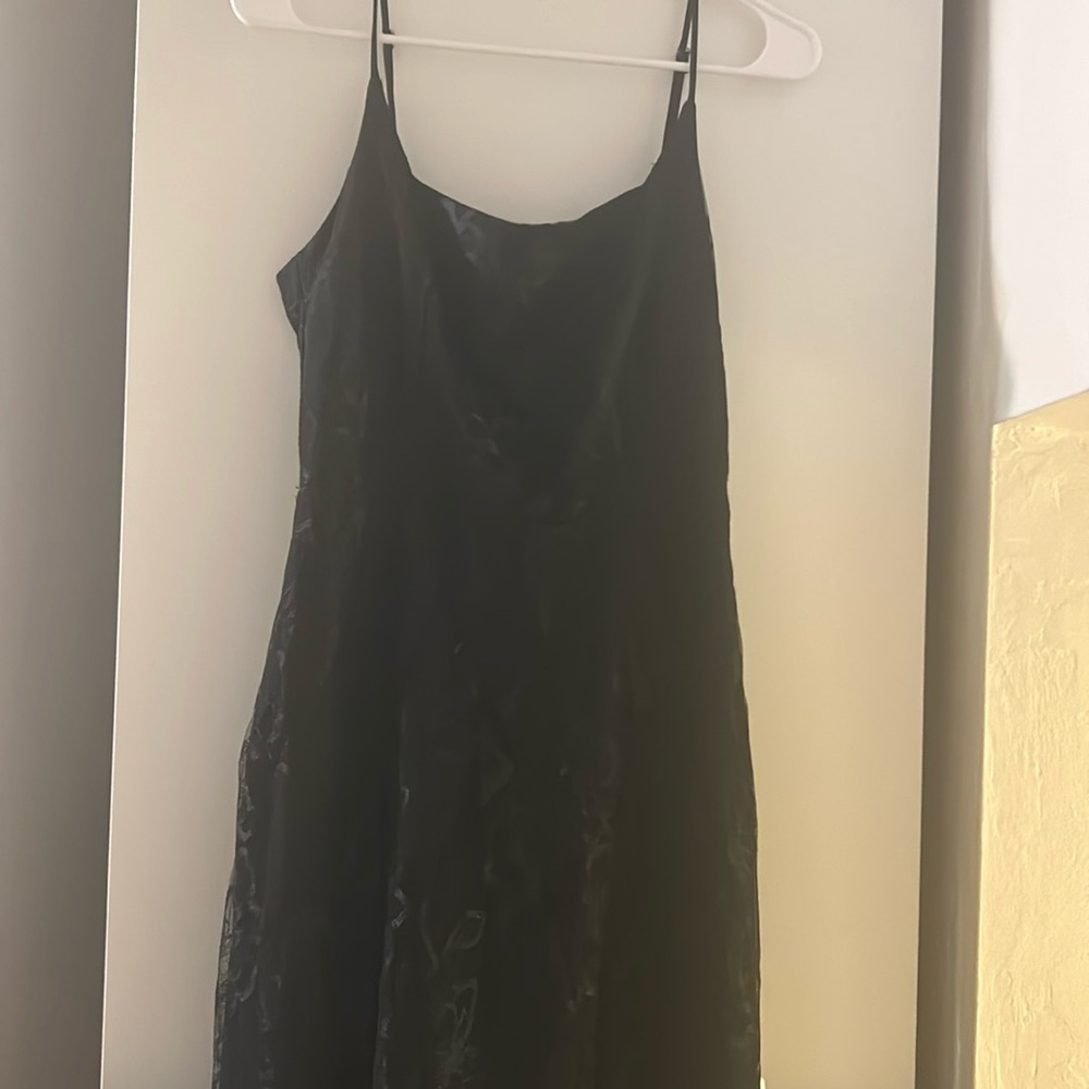 Allen Schwartz Black Lace Maxi Dres